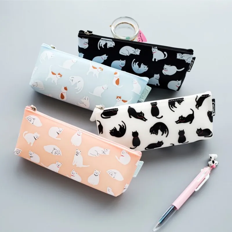 1 шт. силиконовый чехол для карандашей в виде кошки|Пеналы| |