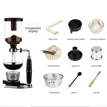 

Syphon Pot Water Drip Coffee Kettle Ice Cold Brew Coffee Maker Reusable Filter Tools Espresso Coffee Dripper Pot coffee dripper