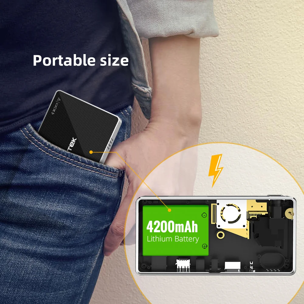 Byintek P10 smart android wifi mini pico projetor de bolso portátil beamer led dlp laser móvel 1080p para smartphone 4k 3d cinema-3