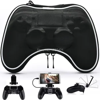 

PS4 EVA Protective Hard Pouch Case For PlayStation 4 PS4 Pro Slim Controller Mobile Phone Clip for Dualshock 4 Gamepad Mount