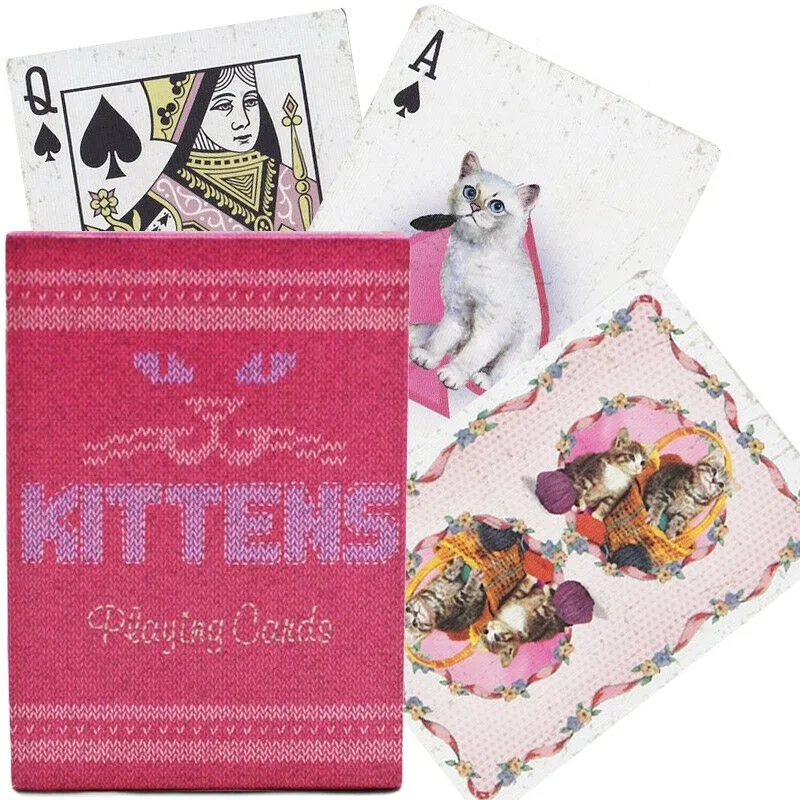 

Ellusionist Madison Kittens Cats Playing Cards Bicycle Gaff Marked Deck Poker Size USPCC Magic Card Games Magic Tricks Props