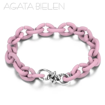 

Fashion Women Jewellery European Men Bracelet Pink Hard Rubber Exquisite beads Top Quality Bead Bracelet 2019