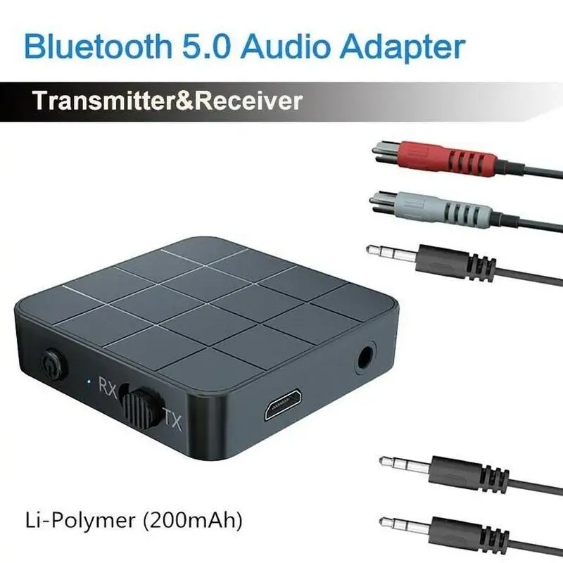 Bluetooth 5,0 4,2 аудио приемник передатчик 2 в 1 3,5 мм USB 3,5 адаптеры Стерео ТВ разъем MP3 музыка RCA для автомобиля беспроводной ПК M1Q5