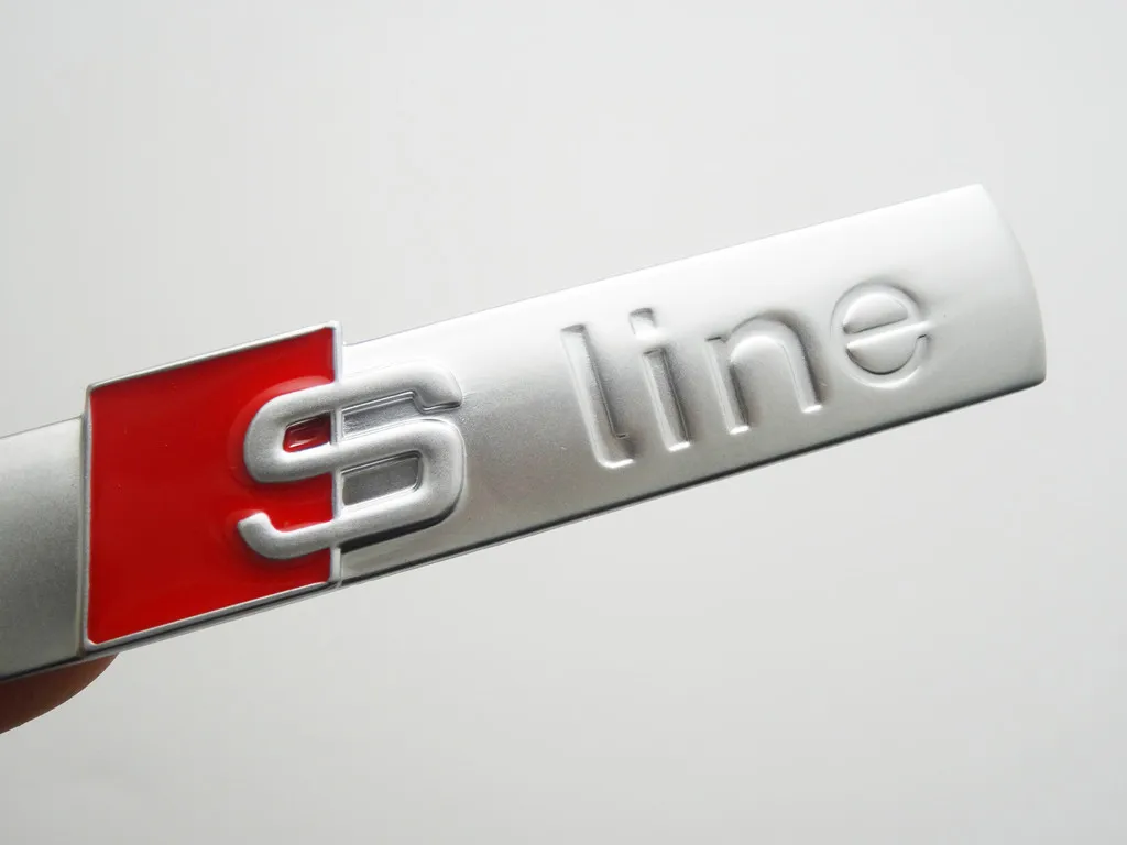 Подходит для Audi Sline боковой ярлык Q5Q7A3A5A4LA6LA8L Audi Спортивная боковая этикетка логотип автомобилей Audi