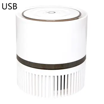 

Portable Air Purifier for Home Office Desktop Very Silent Negative Ion Mini Filter White USB 12V Household