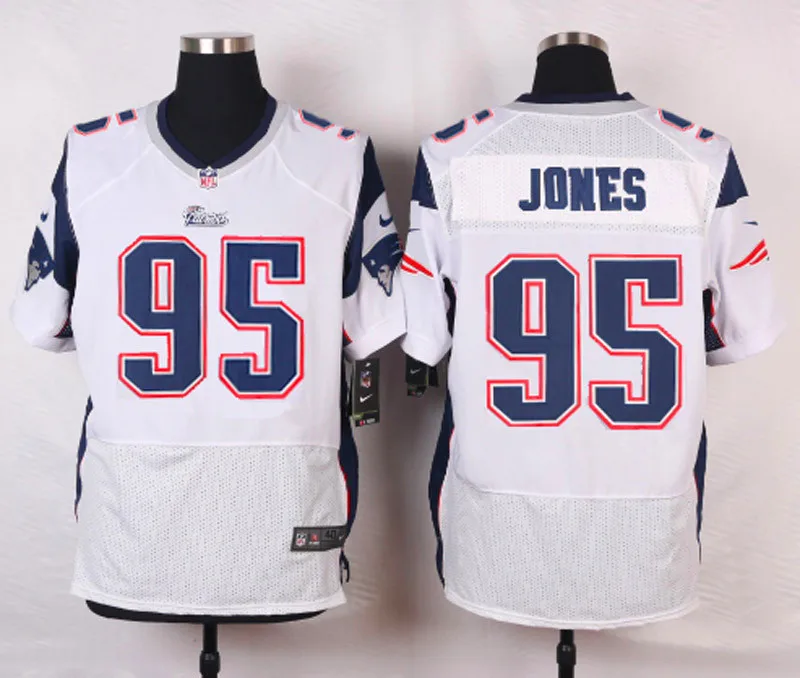 Серебристый Stitiched, New England, Tom Brady, Rob Gronkowski, Julian Edelman, Chandler Jones, Jamie Collins, Danny Amendola Jersey - Цвет: Серебристый