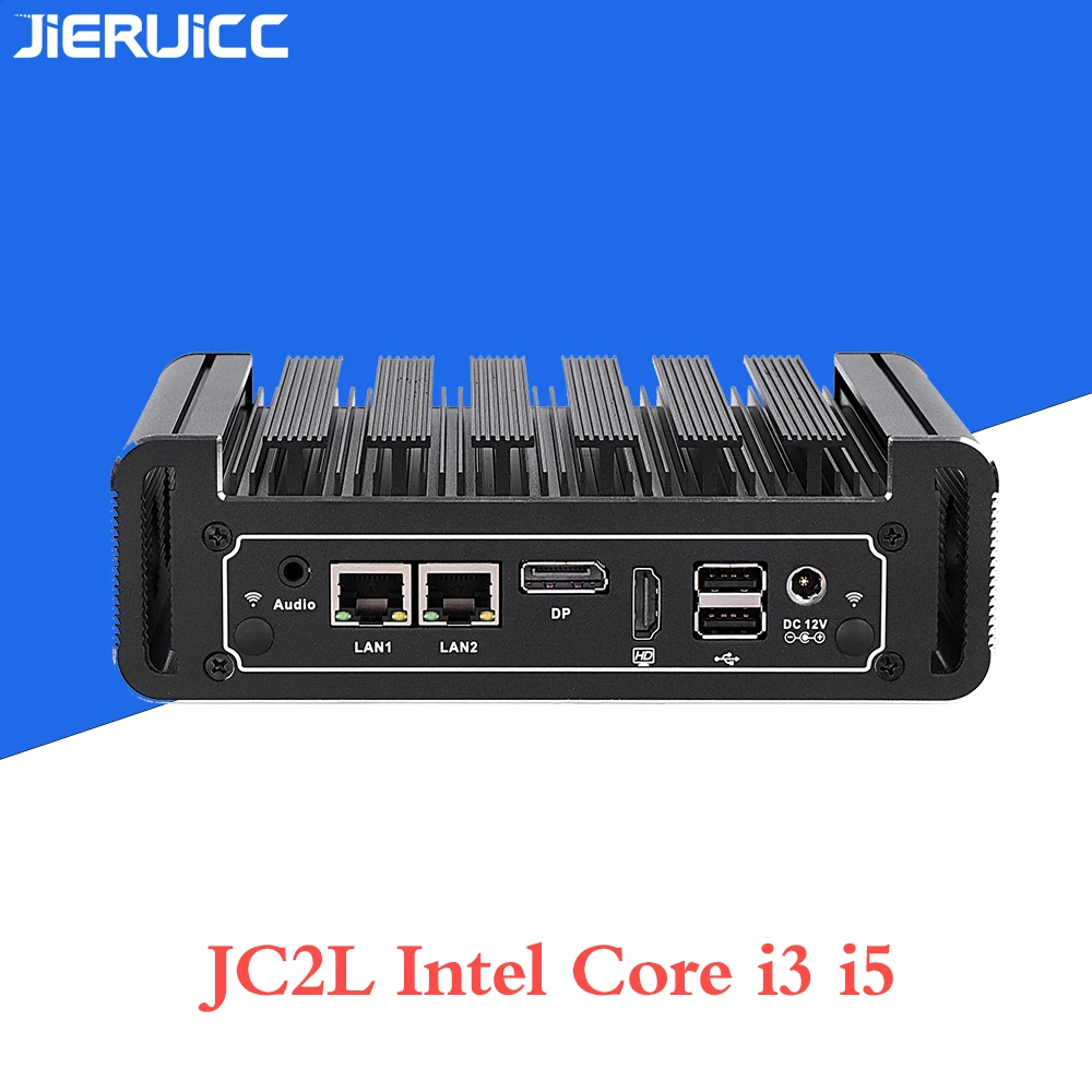 Мини-ПК без вентилятора Core i3 7100u i5 7200u JC2L с 2 * RTL 8111E 10 м/100 м/1000 м Lan com-портами M.2 SSD lan nano