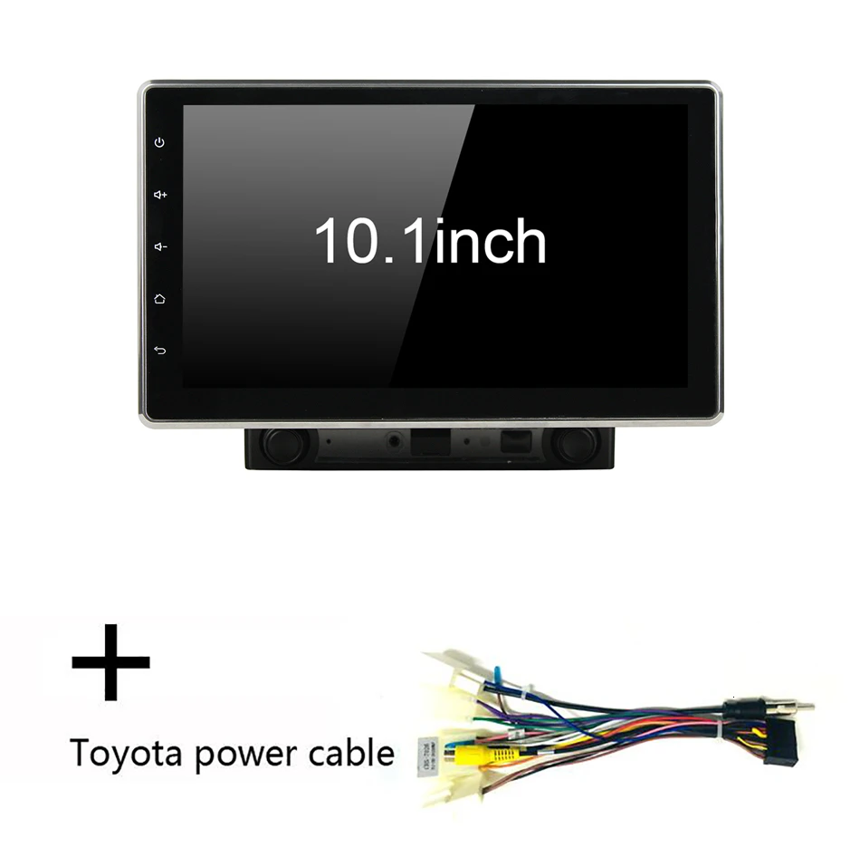 Для VW toyota Honda Nissan KIA hyundai Ford автомобильный 10," Android 9,0 dvd-плеер gps Автомобильный Радио регулируемый экран для универсального - Цвет: with toyota cable