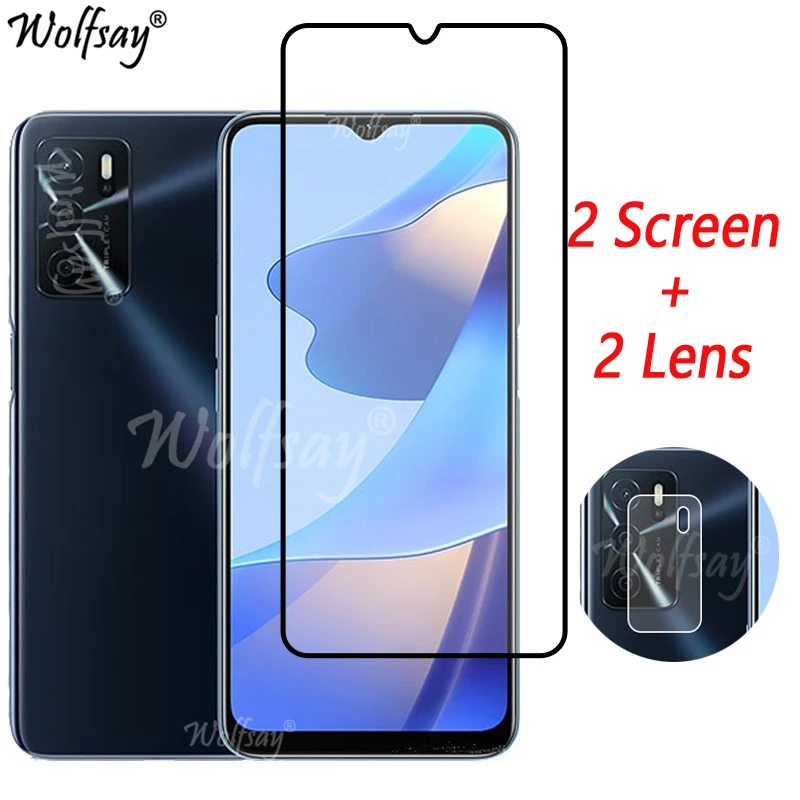 

Full Cover Whole Glue Tempered Glass For Oppo A16 Screen Protector For Oppo A16 Camera Glass For Oppo A16 A16S Glass 6.52 inch