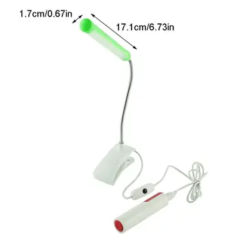 

1Pc Flexible USB 13 LED Light Clip-on Clamp Bed Table Study Desk Reading Lamp FRI