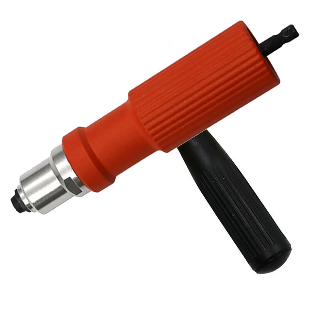 Электрическая Заклепка гайка клепки инструмент беспроводной Дрель адаптер вставки инструменты гайки ALI88 - Цвет: Красный