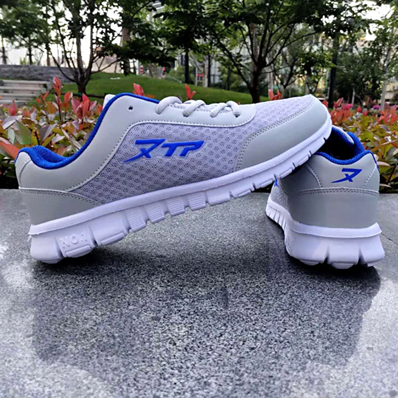 

Men Sneakers 2019 New Breathable Casual No-slip Men Vulcanize Shoes Male Air Mesh Lace up Shoes tenis masculino