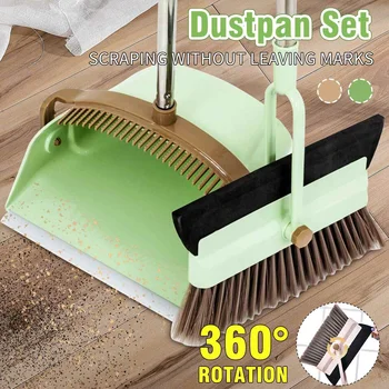

Household Cleaning Tool Broom And Dustpan Foldable Set Long Handle Dustpan Extendable Sweep Set Dust Pan And Broom Combo