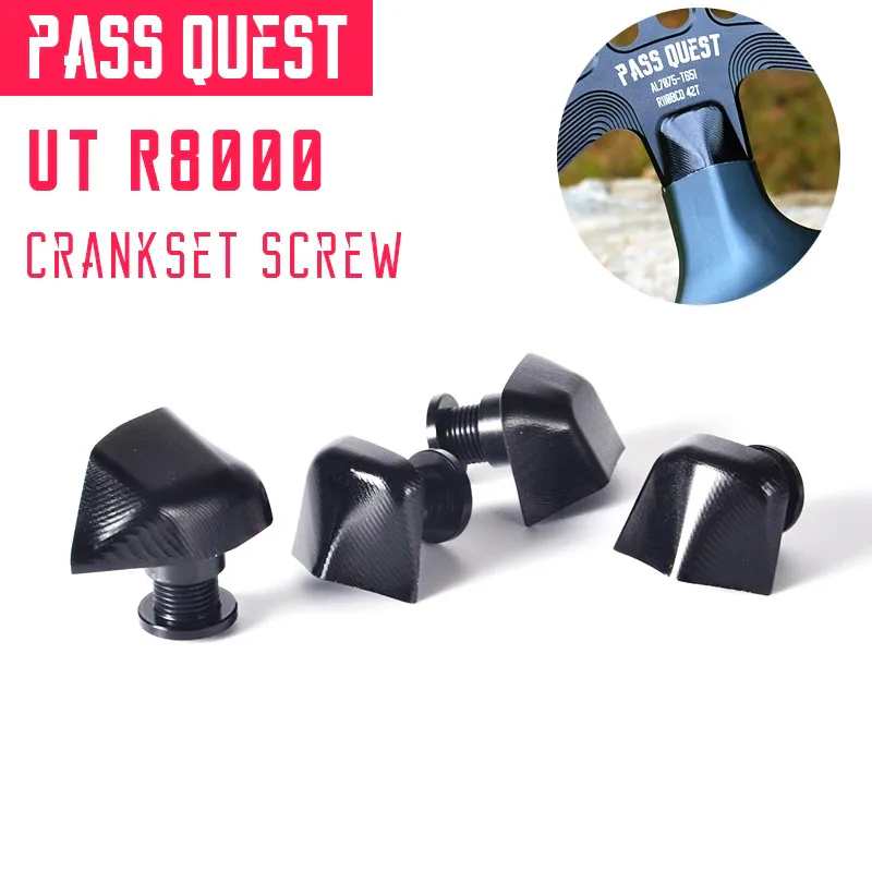 

4pcs PQ Road Bike Bicycle Crank Chain Wheel Fixing Screw For Ultegrn R8000 Crankset Decorative Screw Nut