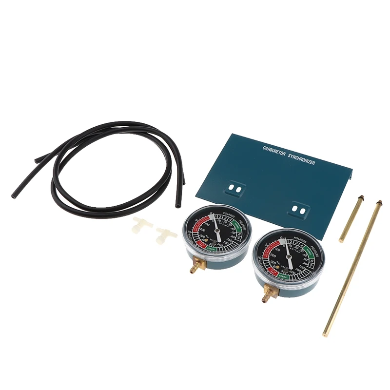 Top! Fuel Vacuum Carburetor Synchronizer Sync Gauge 2 Carb Set for