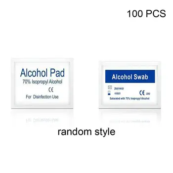 

100 Sheets Disposable 75% Alcohol Wipes Portable Hand Cleaning Disinfection Pads T4MB