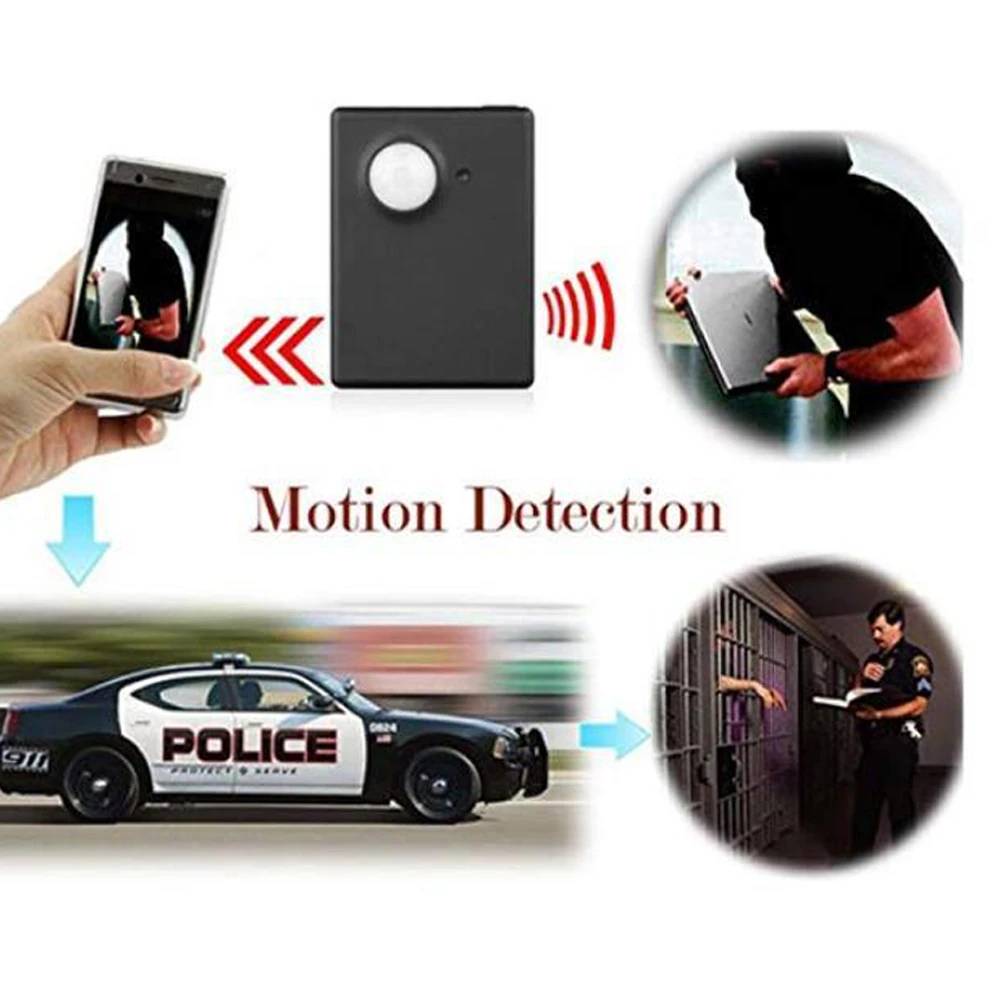 Мини GPS трекер X9009 беспроводной смарт датчик движения PIR поддержка HD камеры SMS MMS GSM