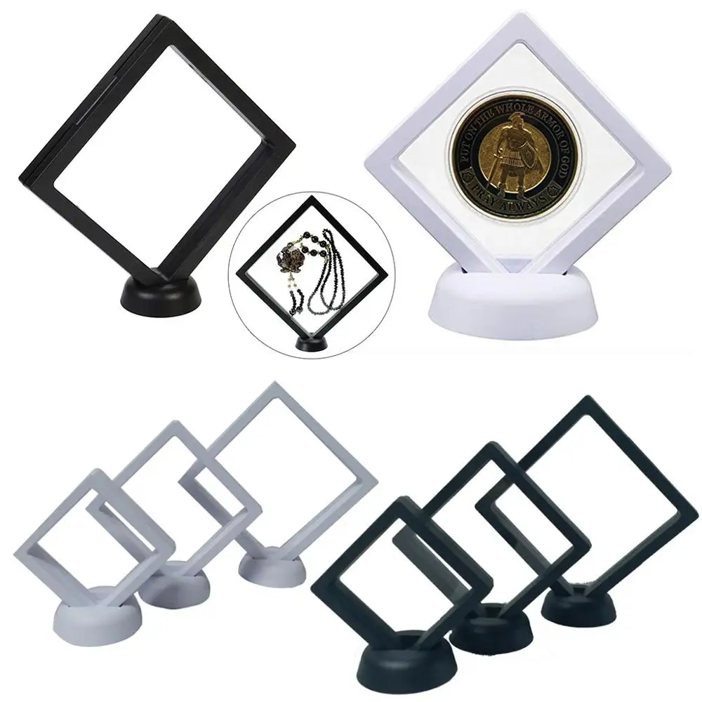 3D плавающий Чехол держатель с подставкой для браслета серьги драгоценные камни