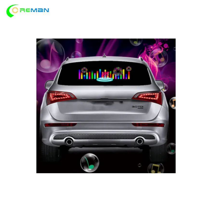 Энергосберегающий 3g 4g Облачное видео полноцветный HD экран для заднего окна автомобиля светодиодный дисплей P2.5 wifi USB автобус такси крыша