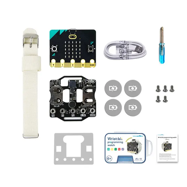 Yahboom Wearable Programmable Watch Kit can Control Microbit Robot Car Toy with Buzzer RGB Light 6