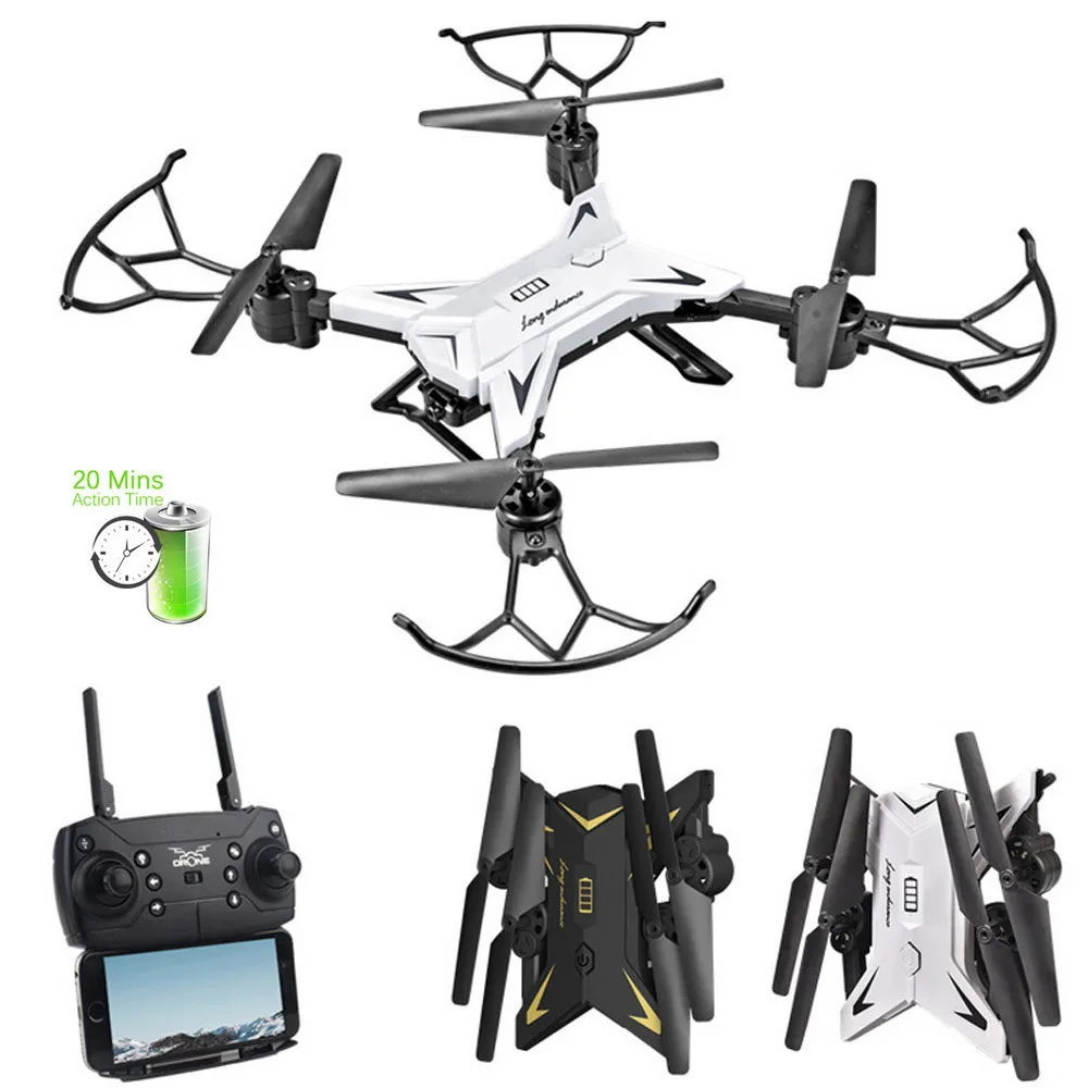 KY601S Drone RC Quadcopter With HD Camera FPV Foldable Aircraft Remote Control 