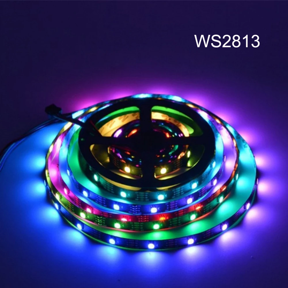 DC12V WS2813 (обновление WS2812B) RGB Led пикселей ленточный светильник с двойным сигналом
