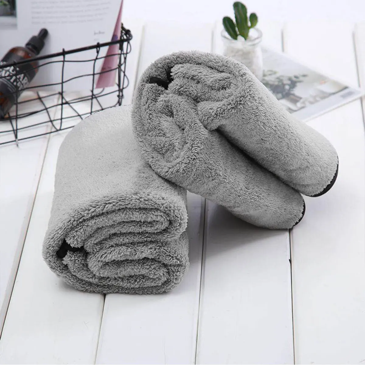 Car Care Super Absorbent Microfiber Car Cleaning Cloth Household Cleaning Coral Velvet Towel 100*40CM Ultra Size Towel