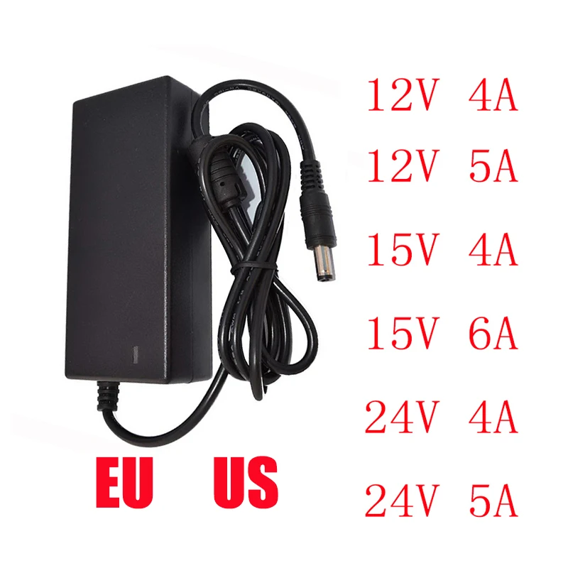 AC 100V-240V DC 12V 15V 24V 4A 5A 6A Switch Power Supply Adaptor Charger for LED ELectric Tool Laptop LED Speaker Monitors - ANKUX Tech Co., Ltd