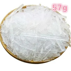 Cristaux solides de menthol 57g et de méthanol naturel, additifs cosmétiques, rafraîchissants, adaptés aux peaux sensibles 