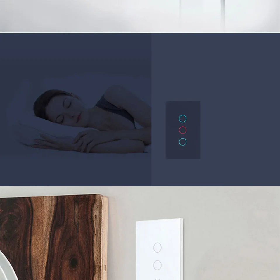 AVATTO Tuya нам Smart Wifi светильник переключатель, Стекло Панель сенсорный экран-Сенсор смарт сенсорный выключатель 1/2/3/4 Gang работать с Alexa, Google Home