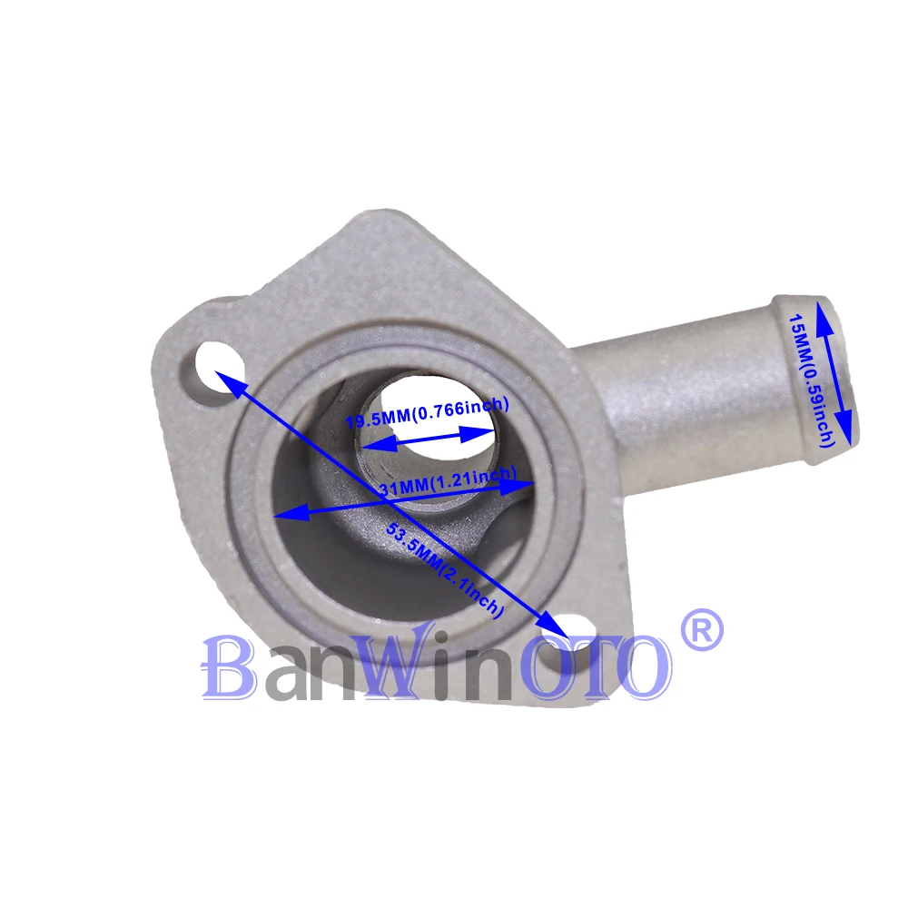 Aluminium Coolant Fitting Hose Connector Coupler Water Pipe for VW PASSAT 83 026121145M 026 121 145M 026 121 145 M water hose fitting