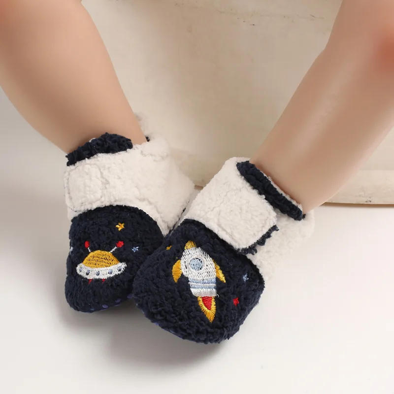 Explosion models winter 0-1 years old men and baby print animal pattern snow boots non-slip comfort baby baby toddler shoes