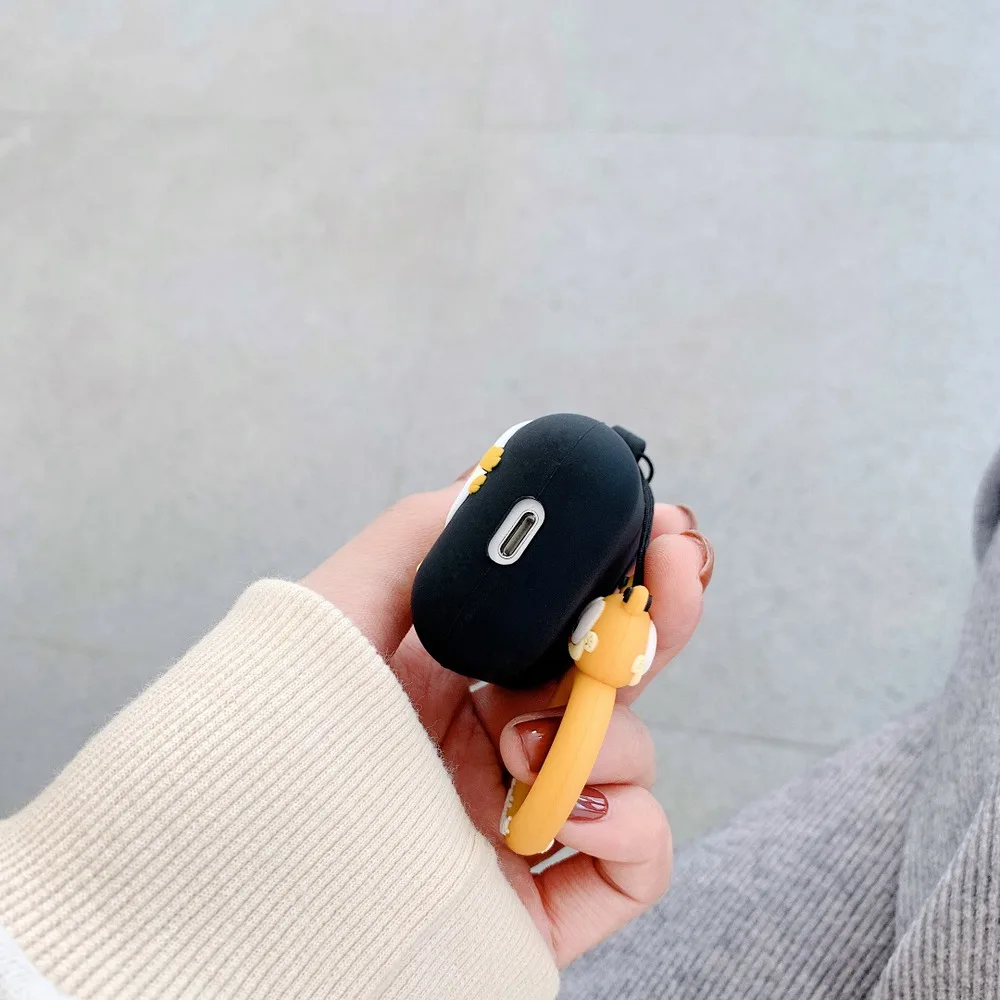 Для apple airpods bluetooth Гарнитура 3D мультфильм кошки Чехол для наушников для airPods 1 2 Мягкий силиконовый чехол для наушников с кольцом