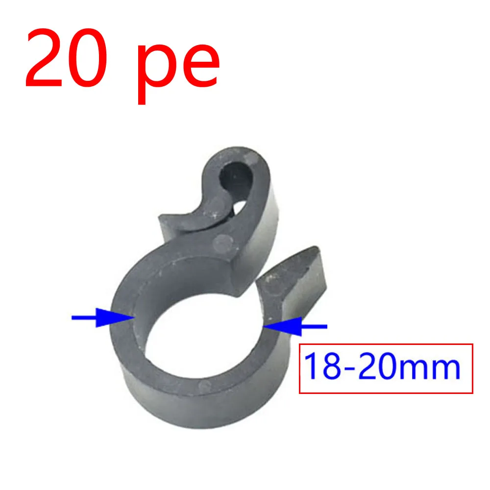 5Pcs 16mm 20mm Pe Hose Pipe Clamps Adapter Fastener DN16 DN20 Pipe Fixed Buckles Tightening Clamps Irrigation Fittings