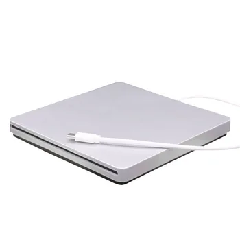 

Mobile Slot Loading Portable External Read DVD Burner Space Saving Office Optical Drive Write USB2.0 Laptop PC Home