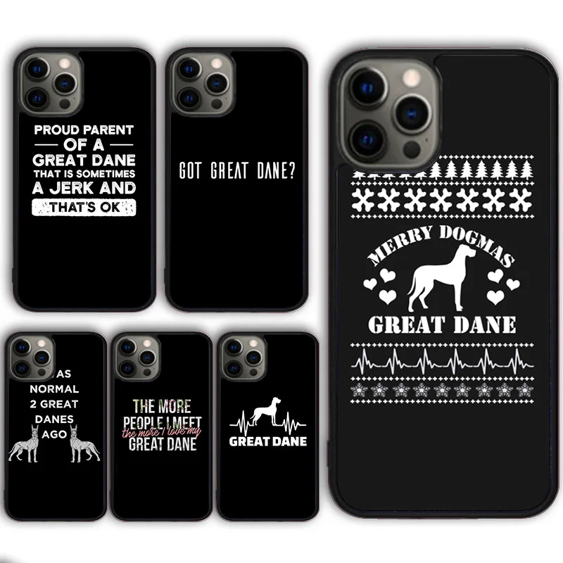 Proud Parent Of A Great Dane Mom Dad Phone Case Cover For Iphone 13 14 ...