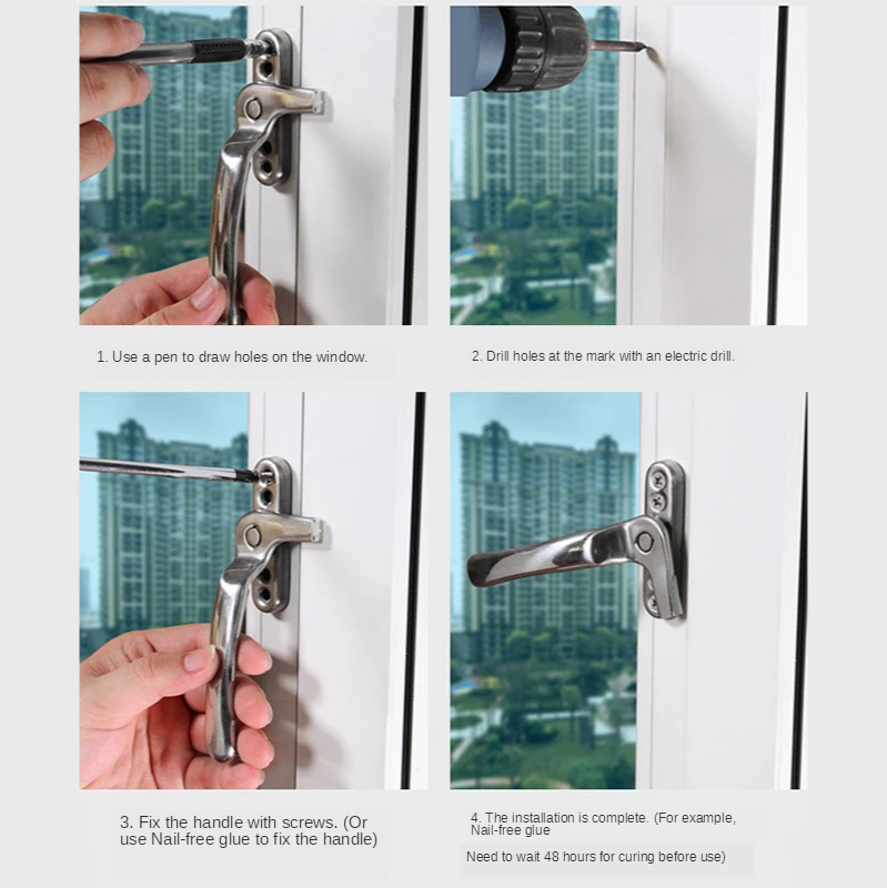 esquerda direita flat abertura anti theft security lock 04