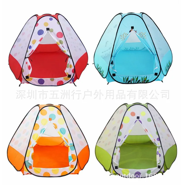 623 Children Hexagonal Tent Indoor Baby Oversized Portable Outdoor Princess Game Toy House Oceans Ball Pool Wave