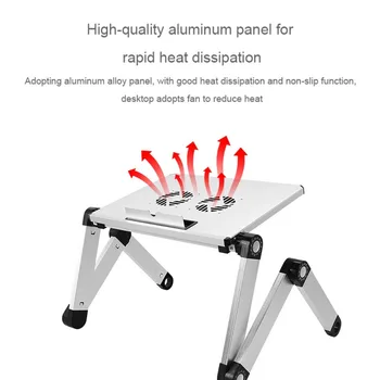 

Portable And Practical Laptop Bed Tray Desk Adjustable Laptop Bed Table Foldable Laptop Stand With Storage Drawer For Eating Wor