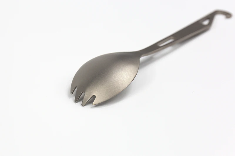 Titanium Spork with Bottle Opener 15g Ultralight Camping Cutlery
