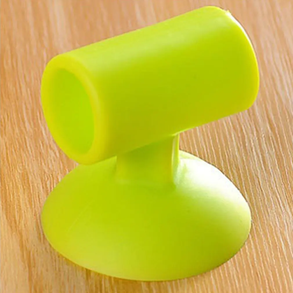 Soft Silicone Anti-Collision Door Protective Pad Suction Cup Type Cabinet Door Handle Lock Silencer Fender