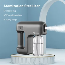 Novo 380ml sem fio desinfecção spray portátil portátil usb recarregável nano atomizador casa roxo luz esterilização spray