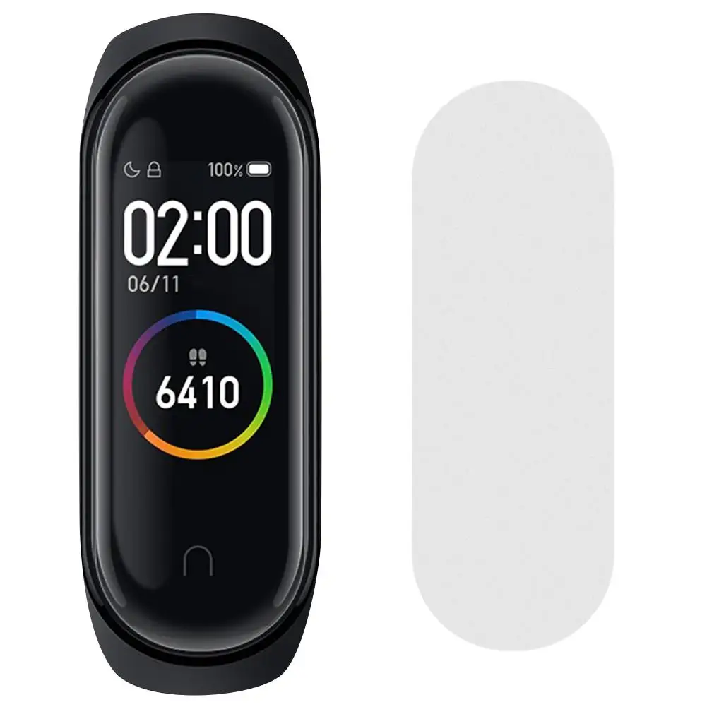 Матовая защитная пленка для экрана Xiaomi Mi Band 4 ультратонкая с защитой от