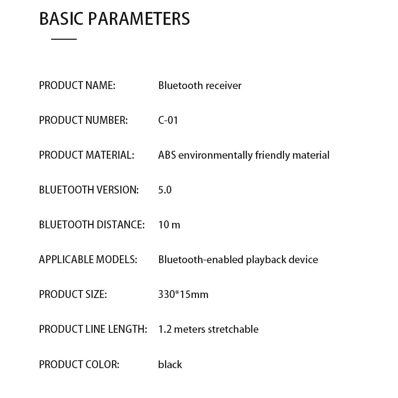 FORNORM Bluetooth 5,0 приемный кабель 3,5 мм Джек вспомогательный приемник динамик преобразователь звука ключ кабель аудио адаптер