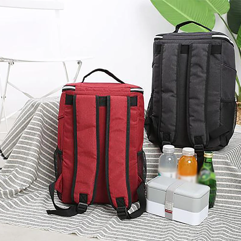 20L Insulated Cooling Backpack Thermal Insulated Cooler Bag Bento Outdoor Picnic Pouch Lunch Backpack For Travel Camping