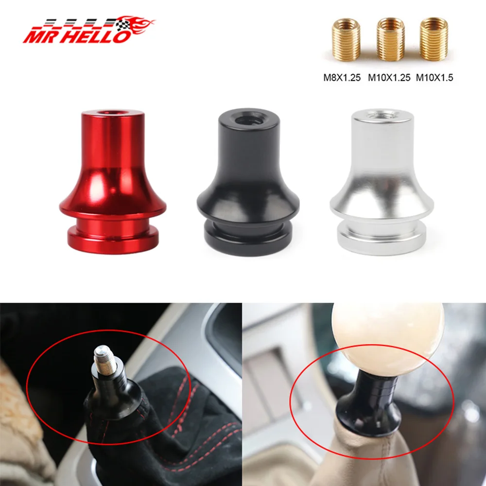 Universal M10X1.5 M10X1.25 M12X1.25 Thread Shift Knob Boot Retainer Adapter Manual Gear Shifter For Honda For Toyota for Nissan