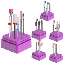 7 шт. полировальная головка для ногтей набор керамических вольфрамовых стальных сплавов Шлифовальная головка маникюрные Сверла Набор для электрической сверлильной машины