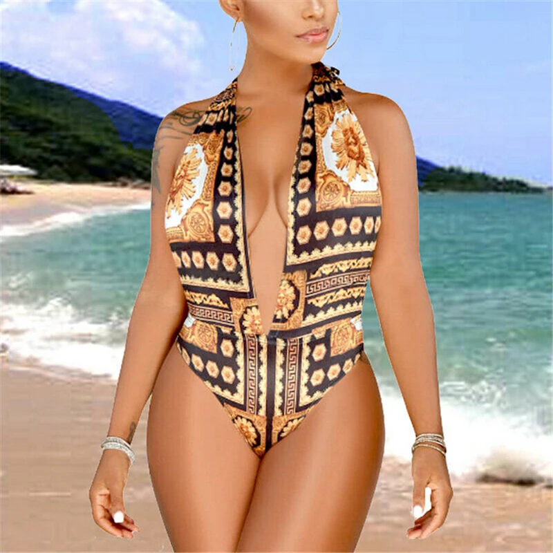 

One Piece Swimsuit Women Bikini Push-up Padded Bra Hollow Out Bathing Swimwear Womens Swim Wear Monokini Swimsuit Beachwear