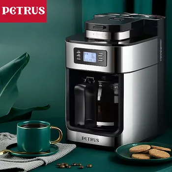 

petrus automatically coffee machine household small automatic ， stainless steel blade coffee grinder freshly brewed coffee mak