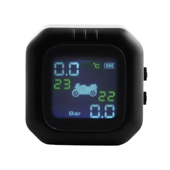 

Waterproof Motorcycle Tire Temp Pressure Monitoring System TPMS Tyre + 2 Sensor Temperature Monitoring